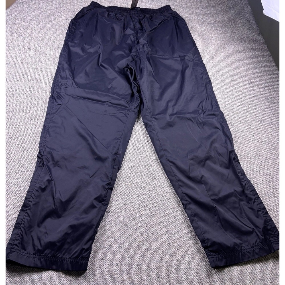 VTG 90s Foot Locker Nylon Windbreaker Track Pants Navy Blue Baggy Mens XL